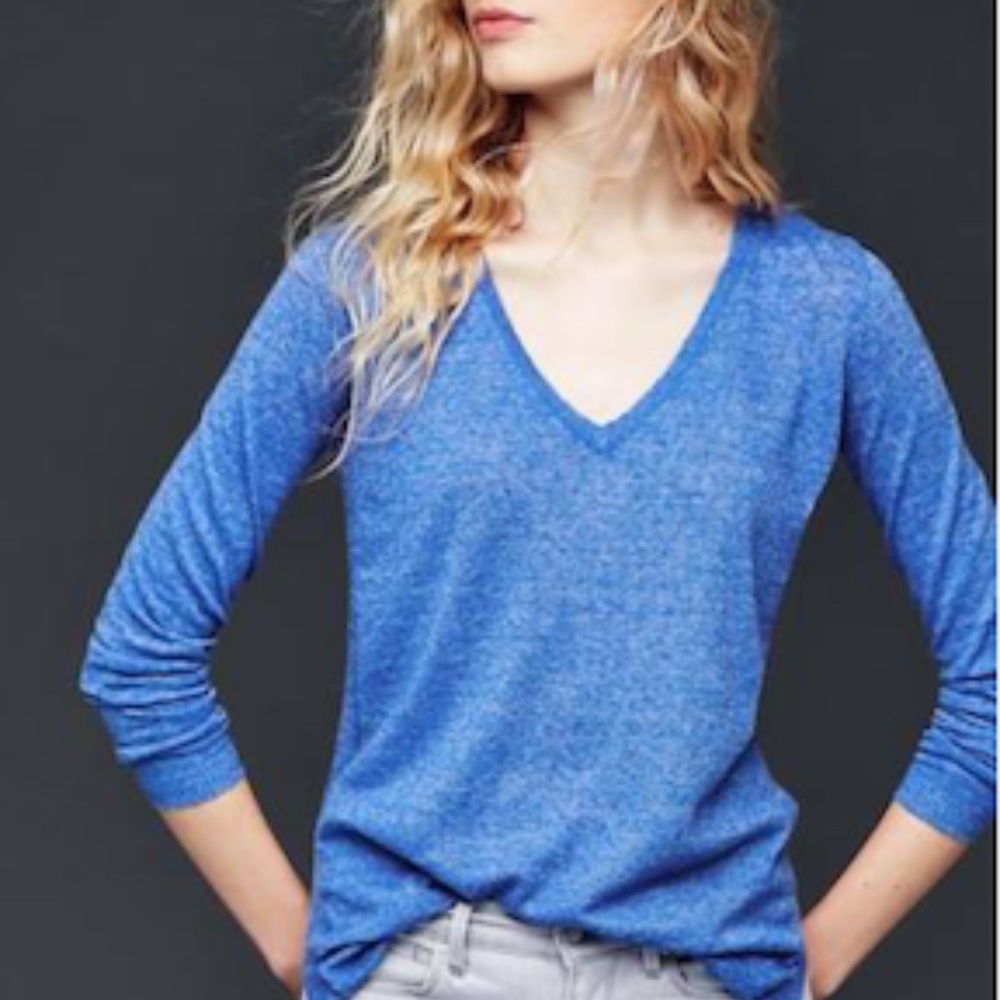 GAP Blue V-Neck Sweater